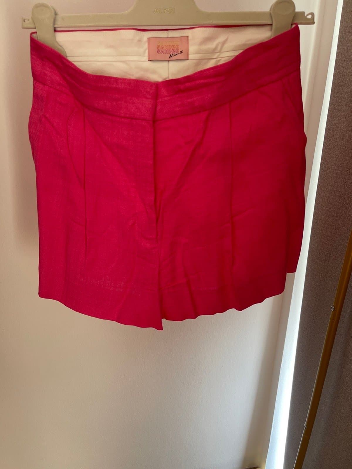 Hot-pink Spring Smart Casual Shorts