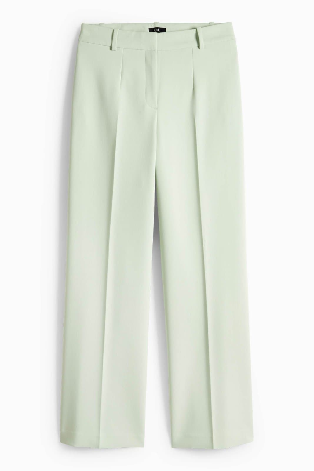 Sage green Spring Business Casual Dress pants