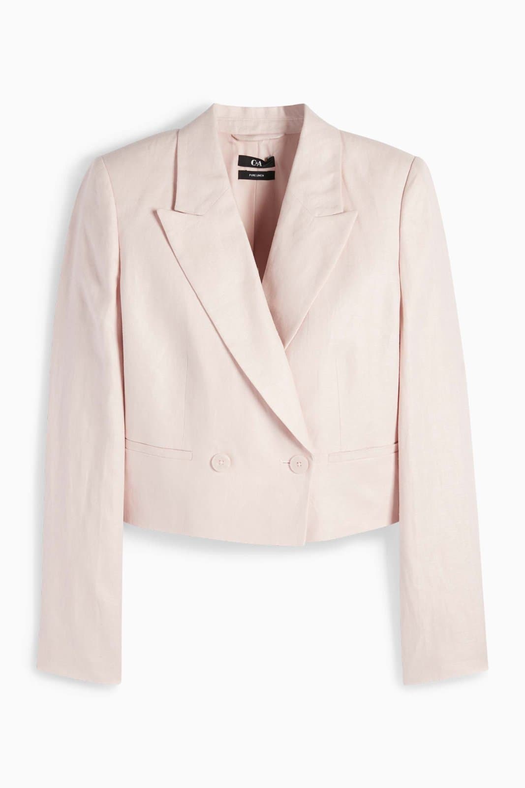Polyester Blend Pink Blazer
