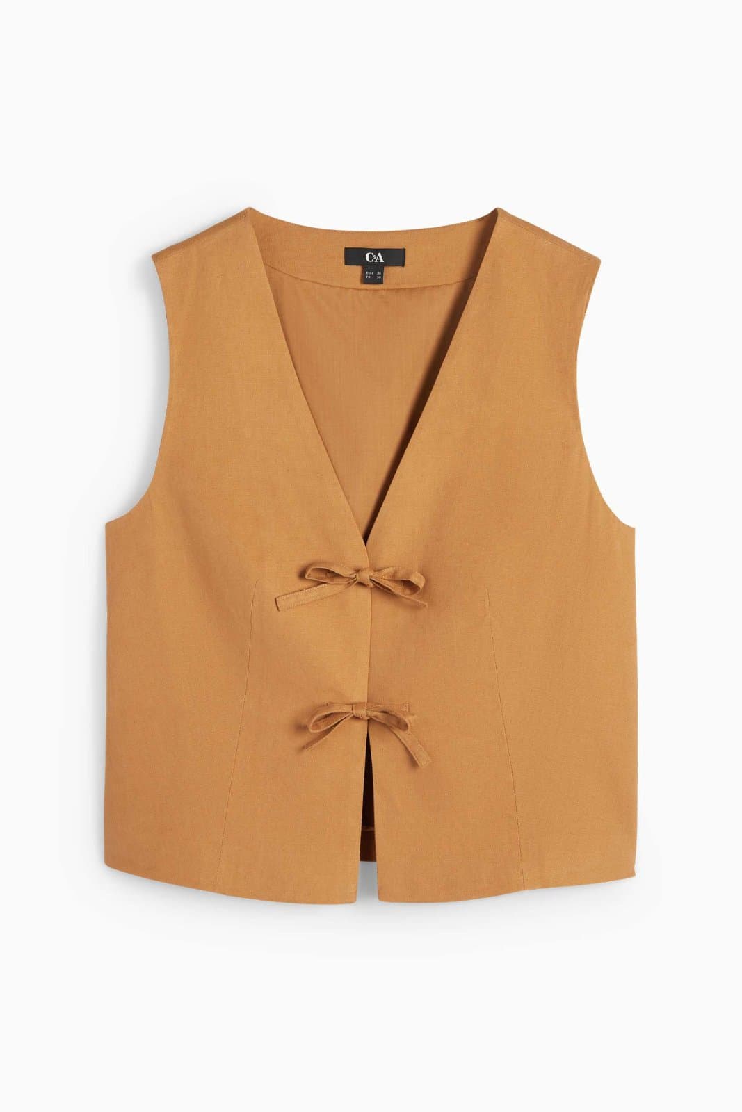 Wool Blend Camel Vest