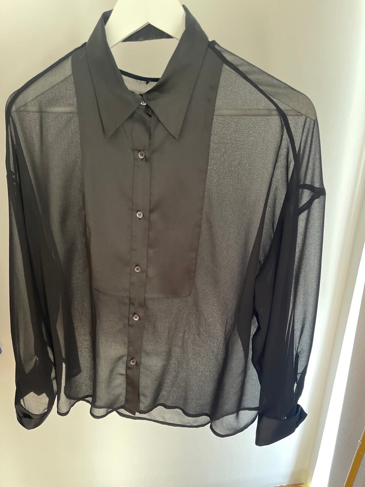 Jet-black Spring Smart Casual SHIRT_BUTTON_DOWN